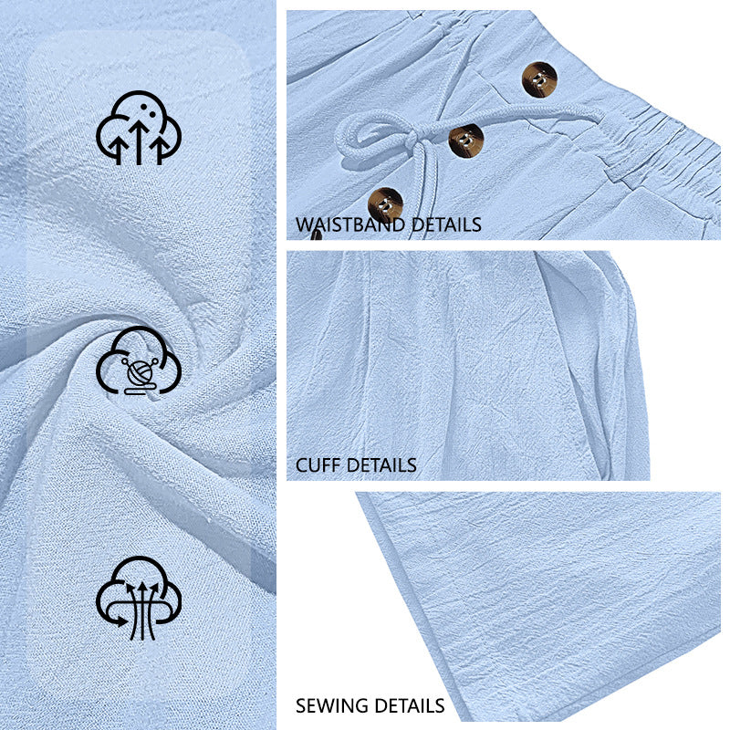 ⏳Limited-time 40% off⏰Men's Loose Fit Casual Relaxed Fit LightweightLinen Pants